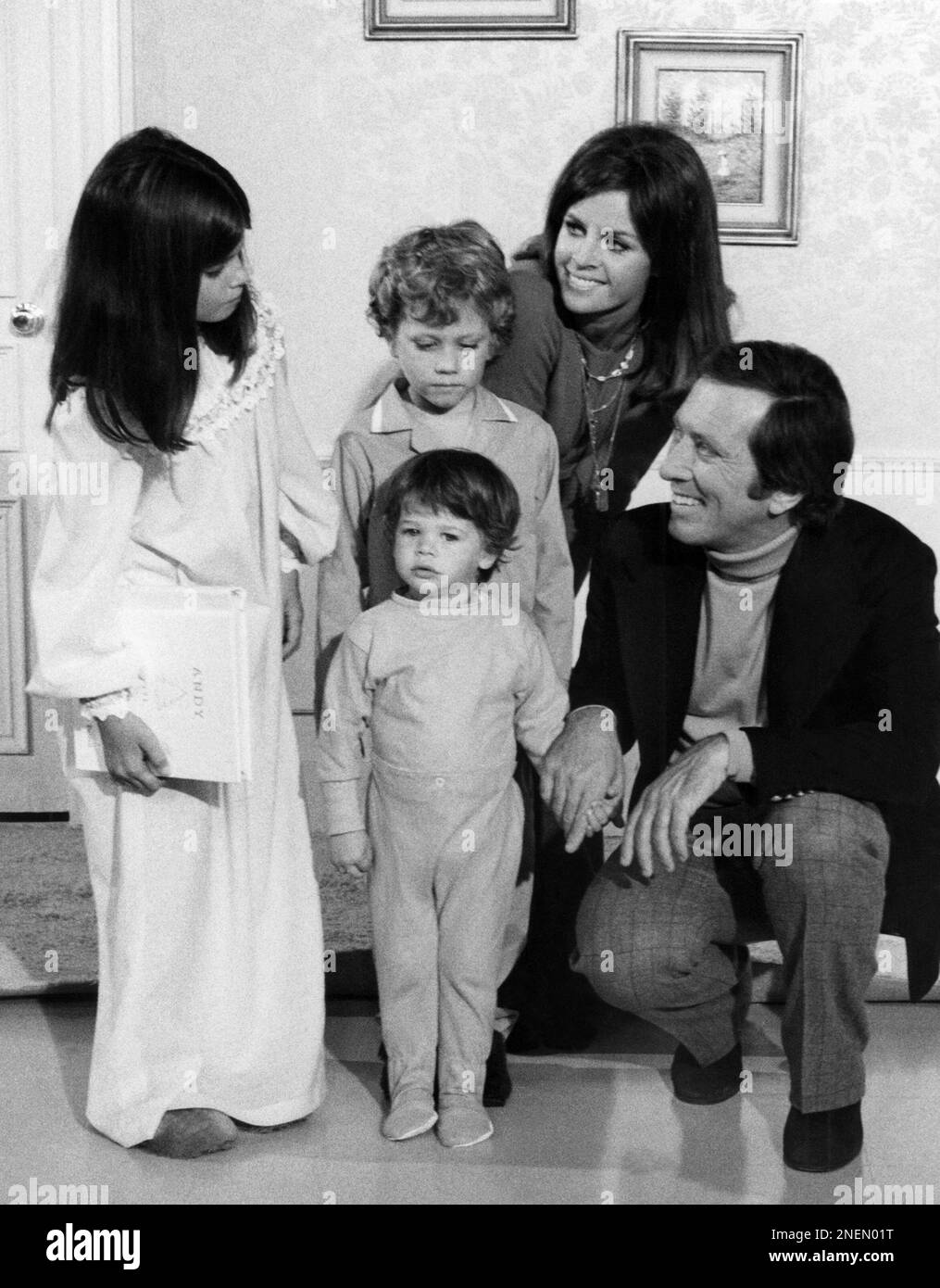 Andy Williams Poses With His Wife Claudine Longet Daughter Noelle 8 And Sons Christian 6