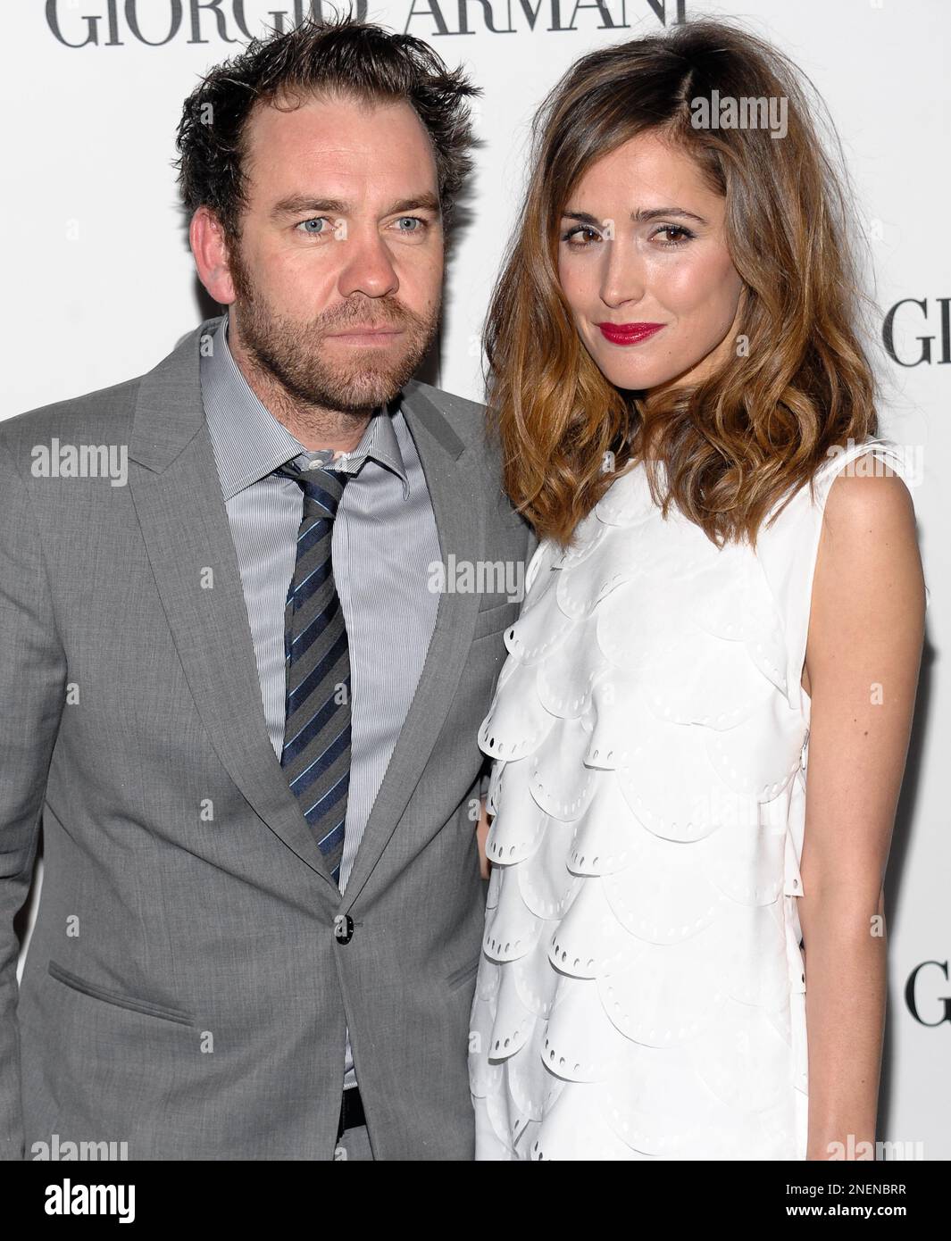 Actress Rose Byrne and boyfriend Brendan Cowell attend a dinner