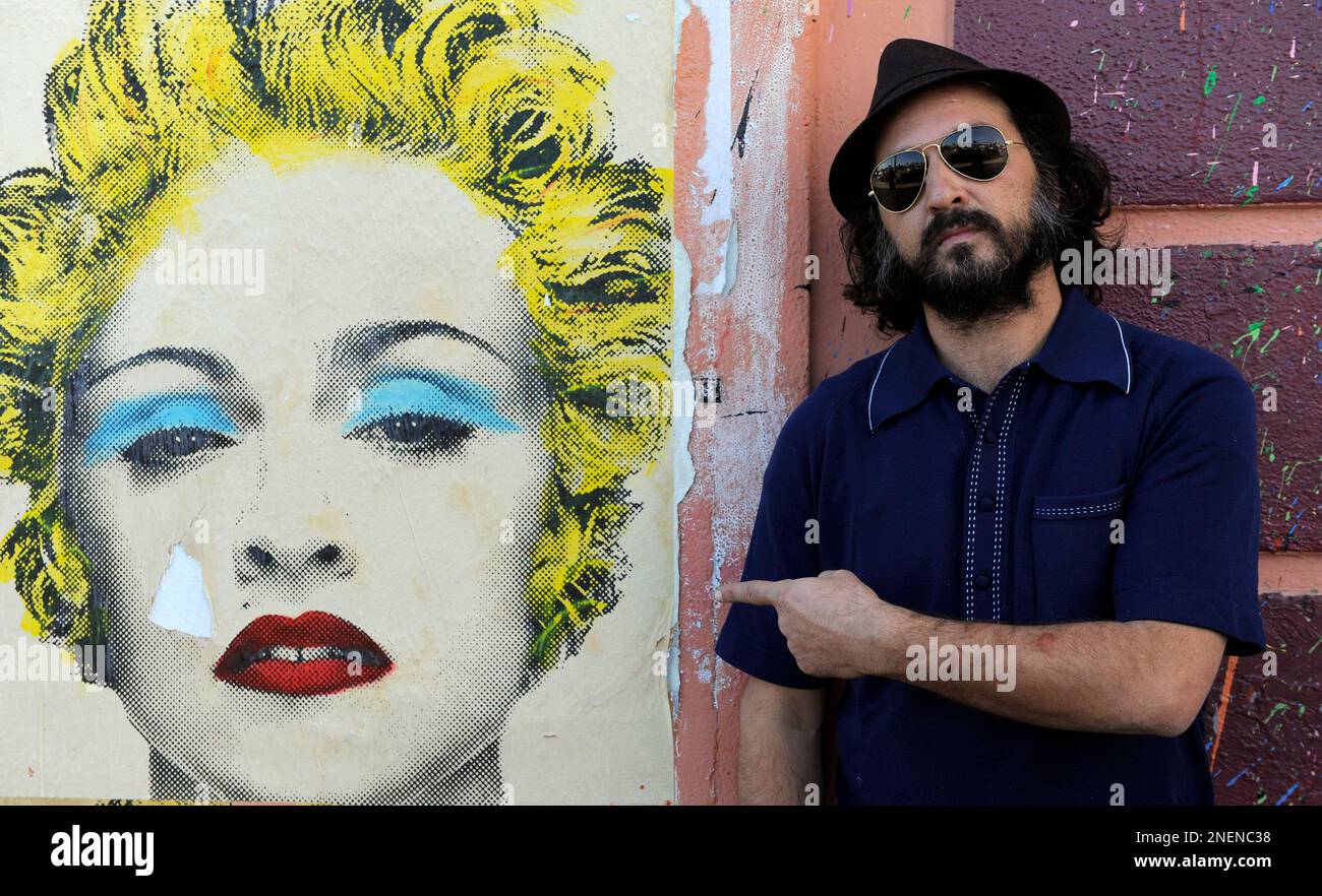 Artist Mr. Brainwash, aka Thierry Guetta, who created the artwork for Madonna