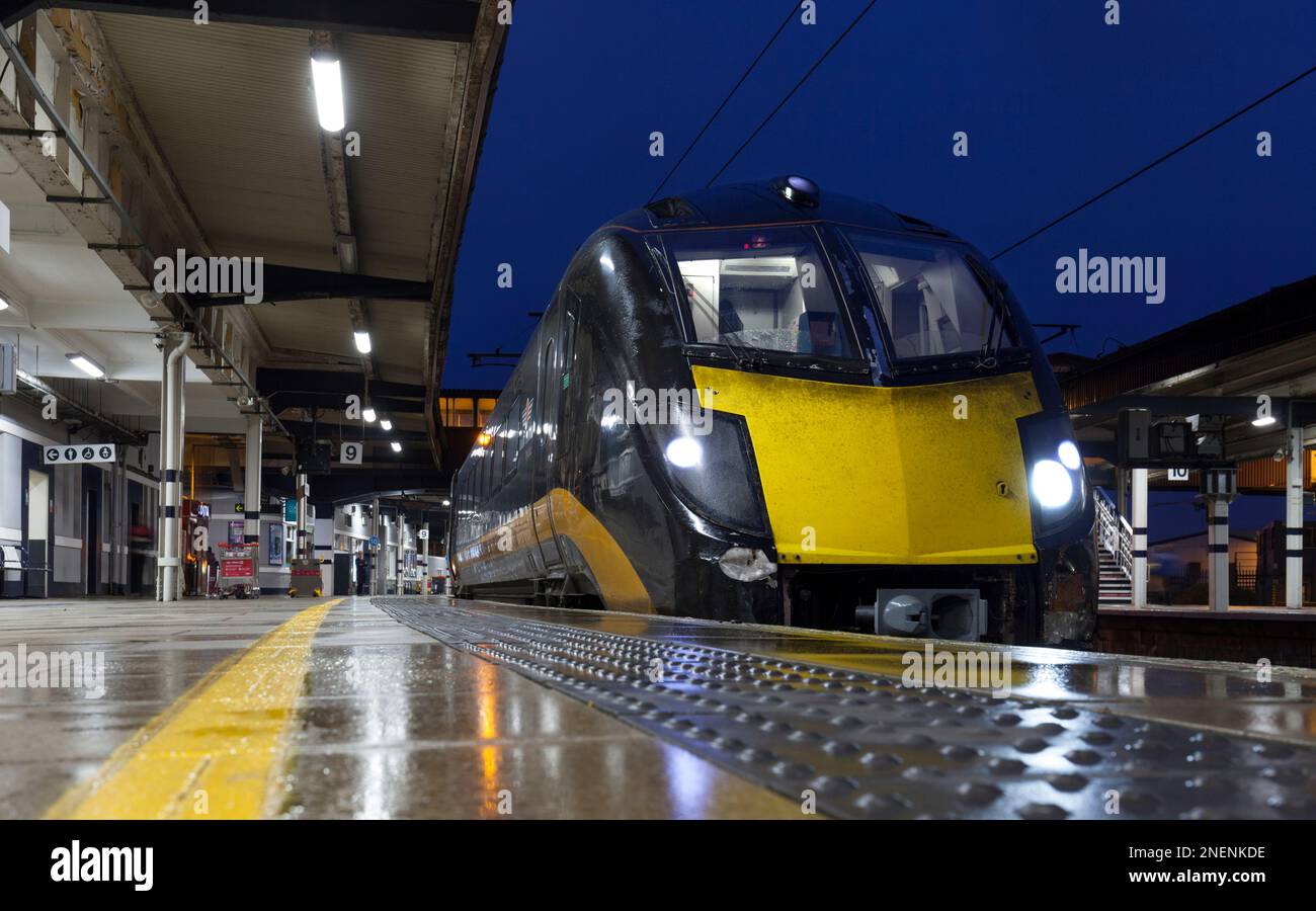 Open Access operator Grand Central class 180 diesel train 180103  at York railway station Stock Photo