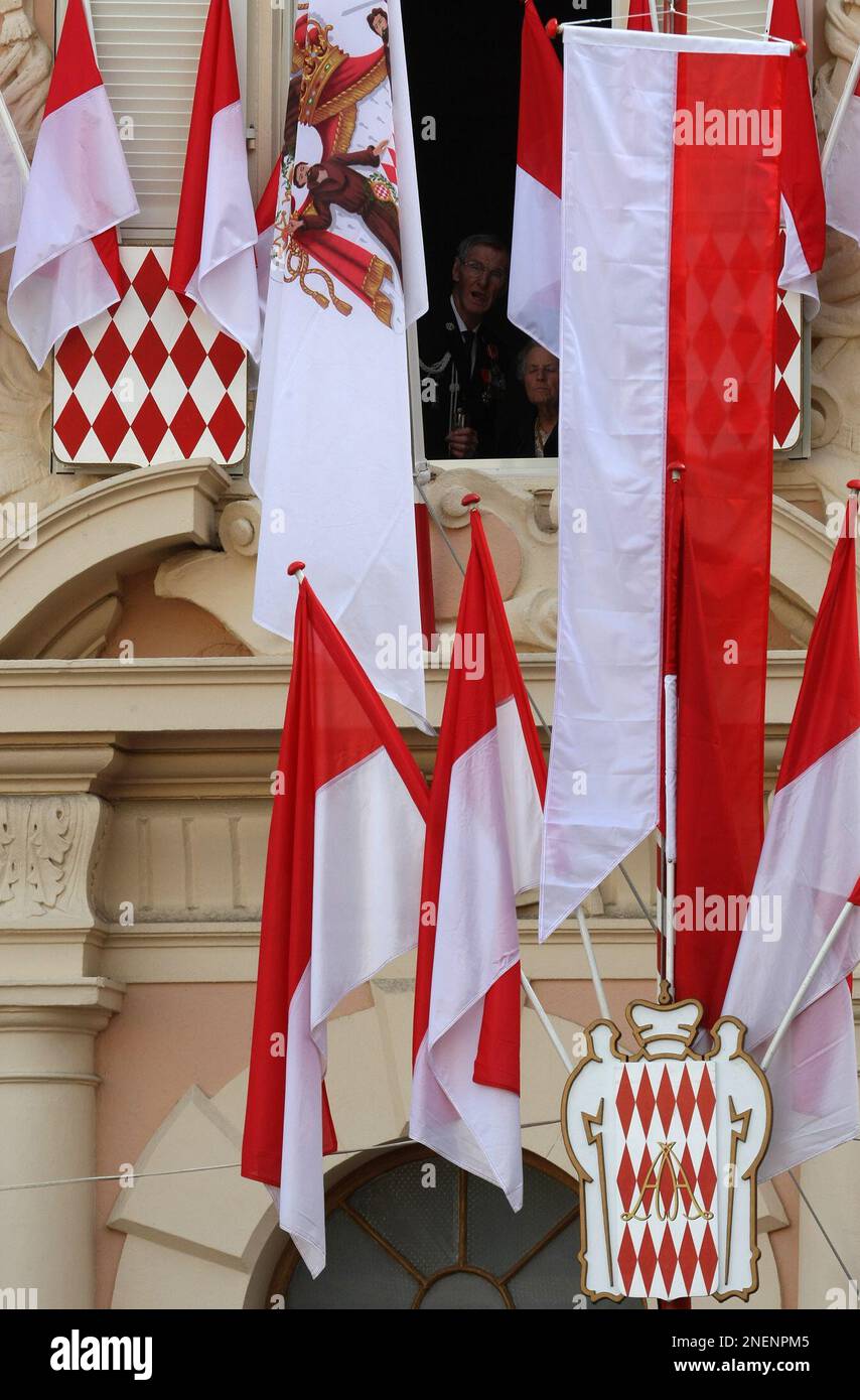 Monaco Ap Monaco citizens look at the ceremony of the Monaco's national day ...
