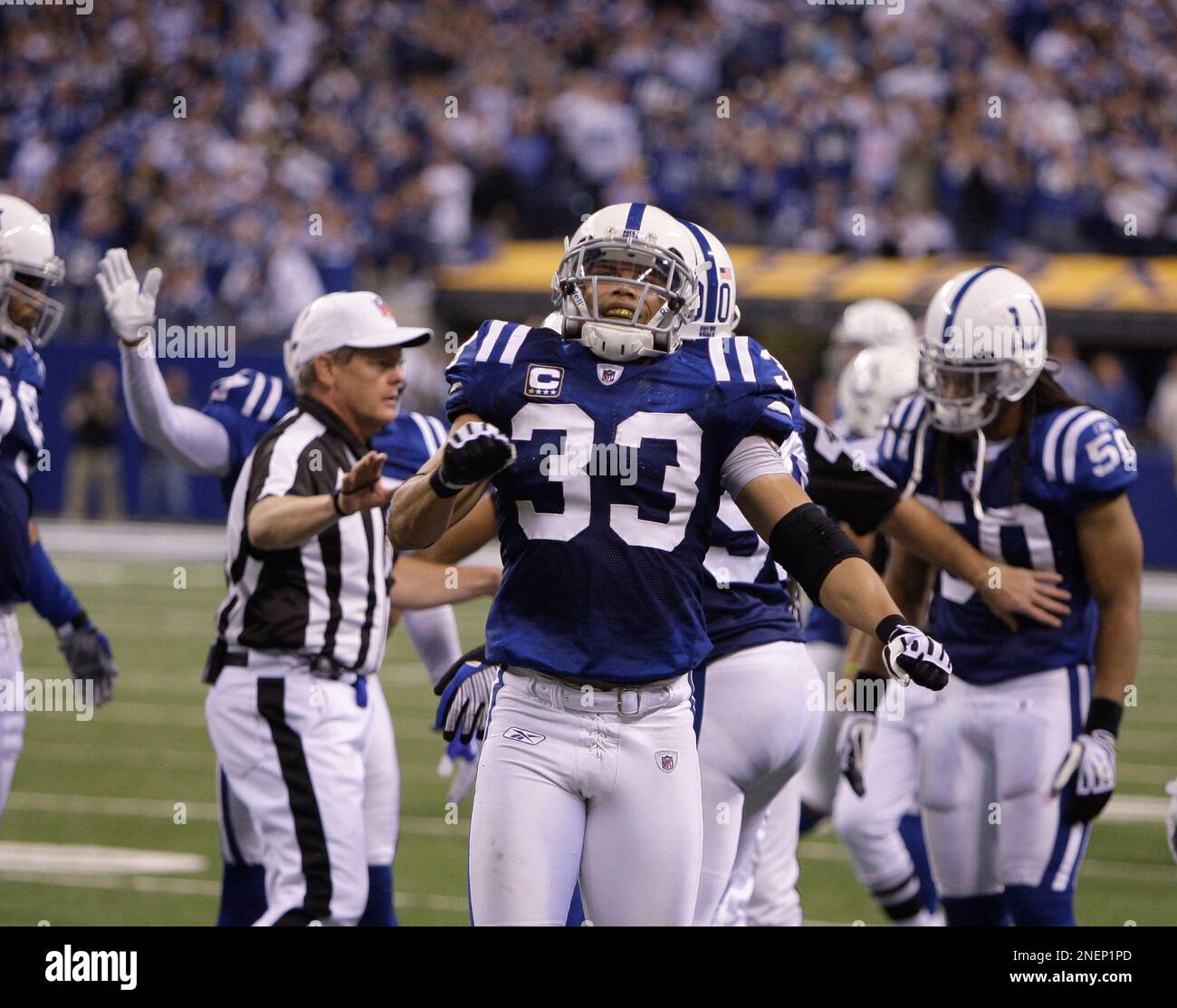 Indianapolis Colts cornerback Melvin Bullitt (33) during an NFL ...