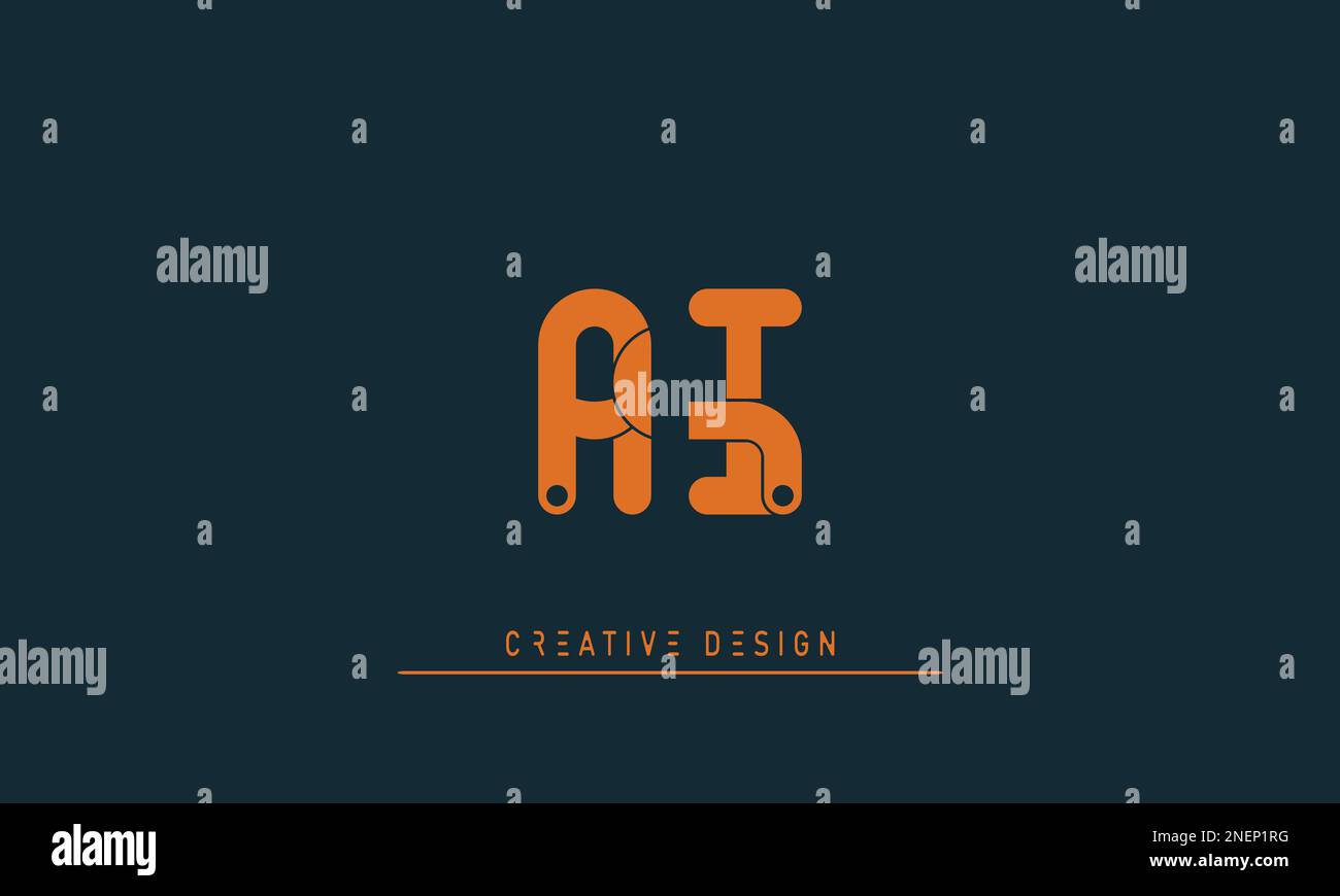 Alphabet letters Initials Monogram logo AI , IA Stock Vector Image ...