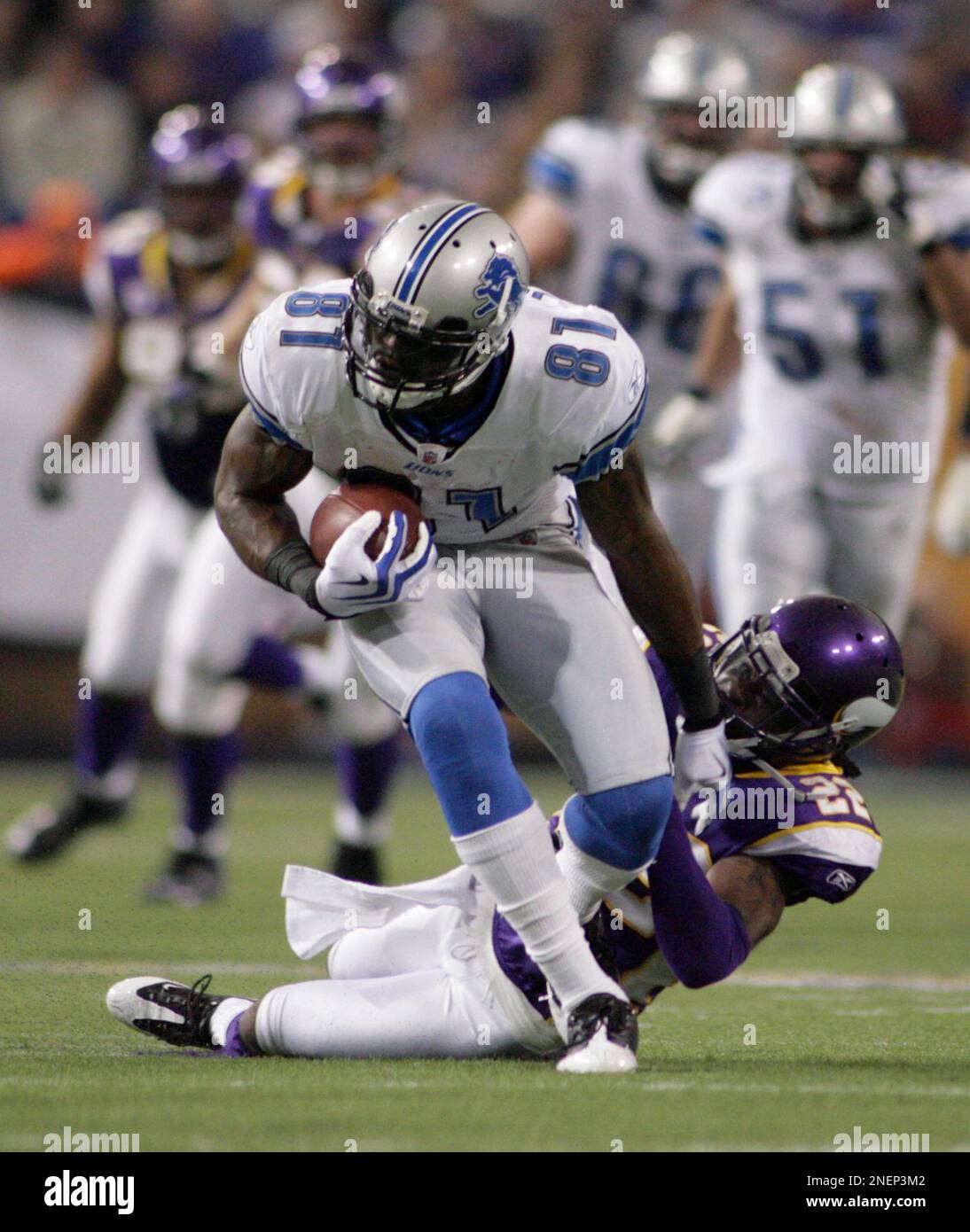 January 04, 2015: Detroit Lions wide receiver Calvin Johnson #81 during an  NFL Playoff football game between the Detroit Lions and the Dallas Cowboys  at AT&T Stadium in Arlington, TX Stock Photo - Alamy