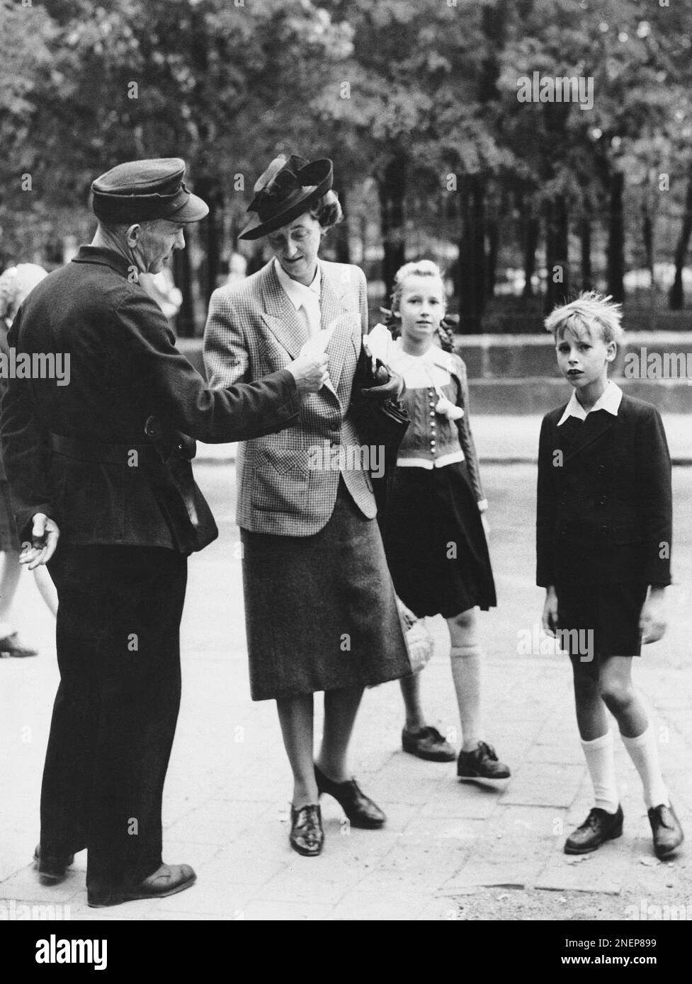 Frau Margarete Frick, wife of Wilhelm Frick, former Nazi Minister of ...