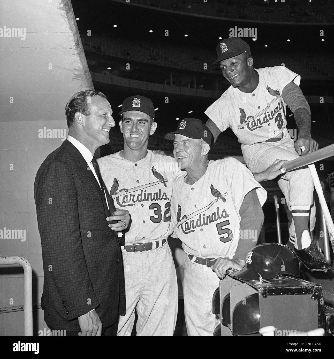 Visit of Stan Musial, Major League Baseball (MLB) player for the St. Louis  Cardinals, and family, 4:10PM. President John F. Kennedy visits with Stan  Musial, Major League Baseball (MLB) player for the