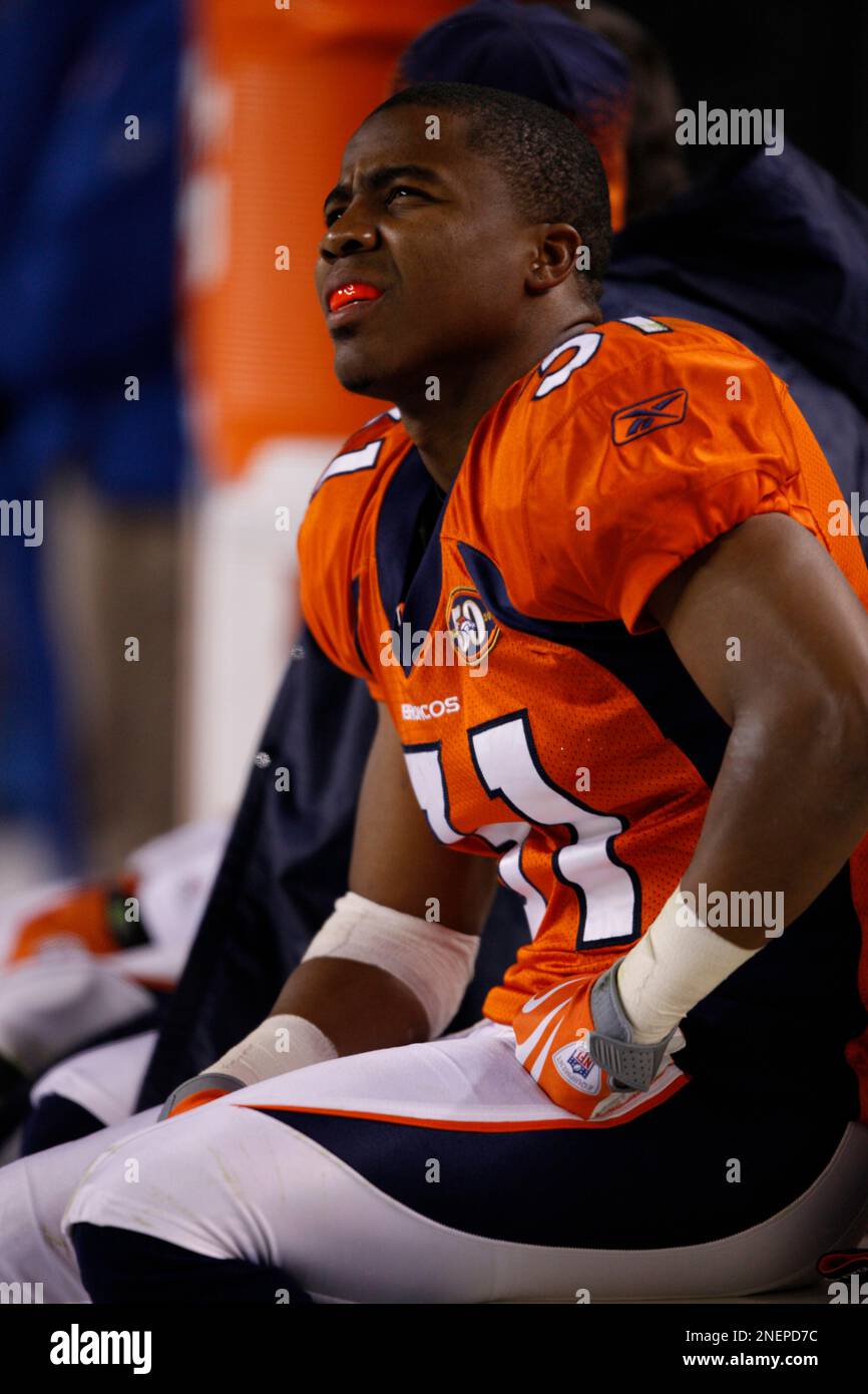 Denver Broncos cornerback Darcel McBath (31) looks on from the