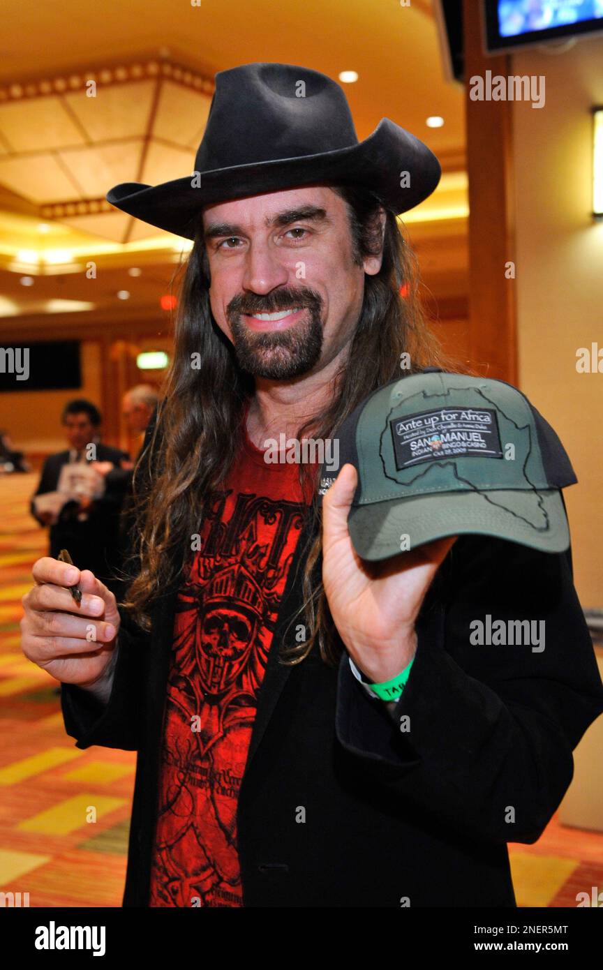 Professional Poker Player Chris Ferguson signs autographs at the 2nd Annual  Ante Up for Africa poker tournament to benefit Darfur at San Manuel Indian  Bingo & Casino in Highland, California on October