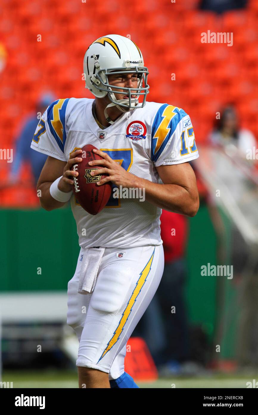San Diego Chargers quarterback Philip Rivers (17) before the start