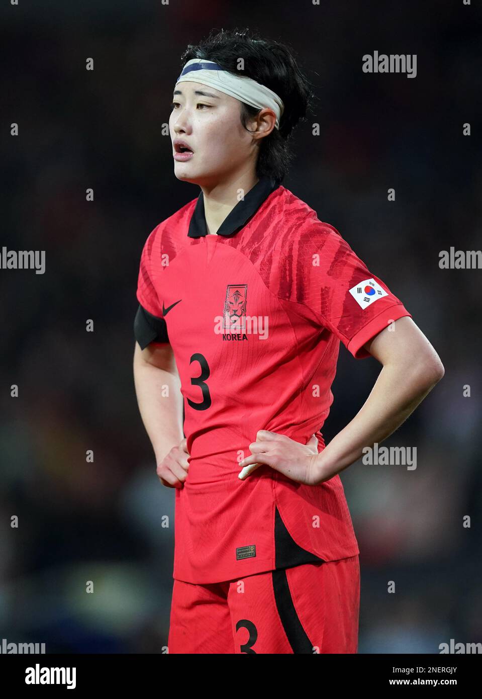 Korea Republic's Hong Hye-Ji during the Arnold Clark Cup match at Stadium MK, Milton Keynes. Picture date: Thursday February 16, 2023. Stock Photo