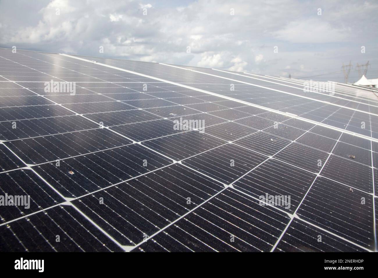 Kitwe, Zambia. 16th Feb, 2023. Photo taken on Feb. 15, 2023 shows solar