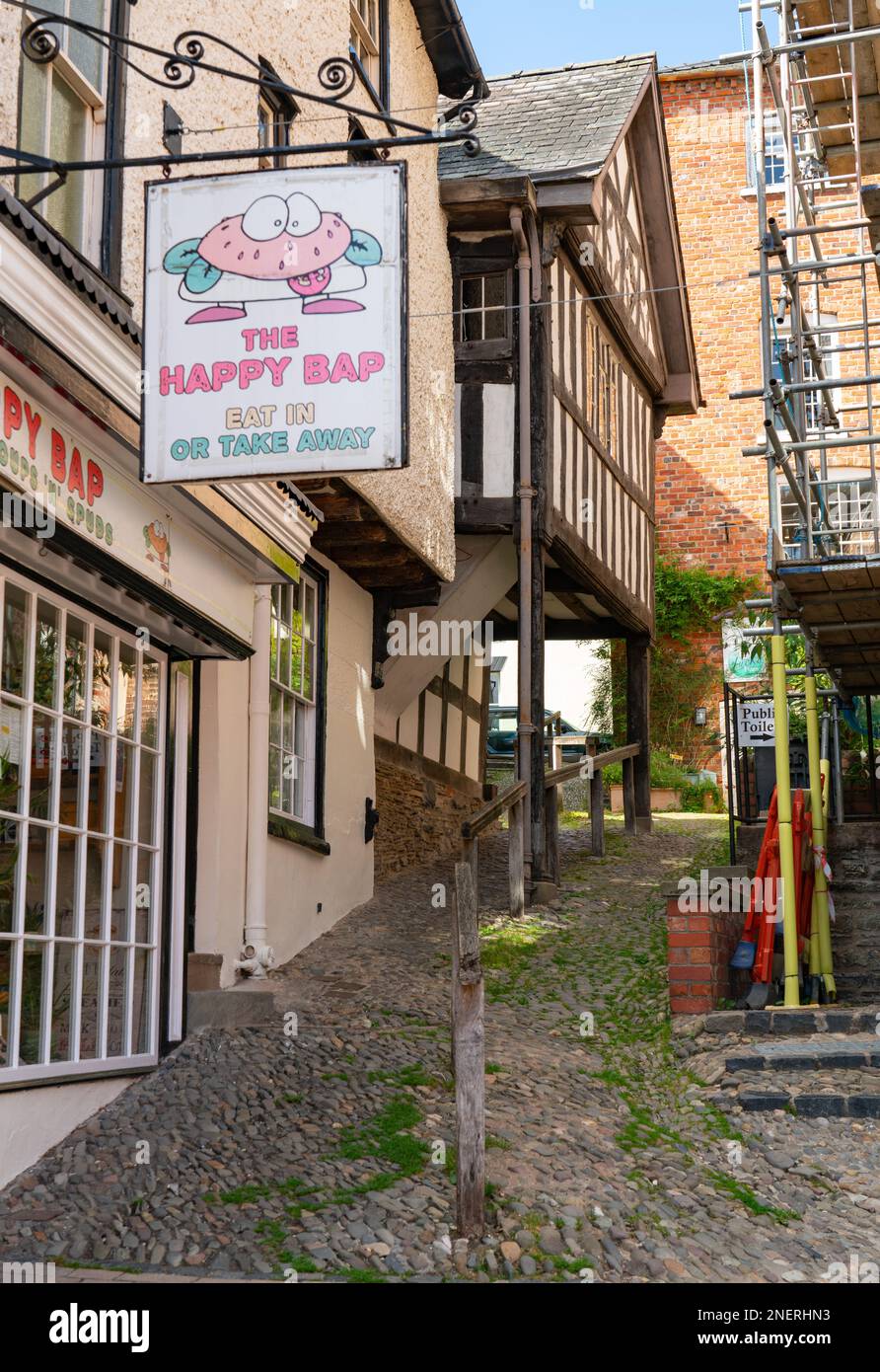 The House on Crutches Museum, Bishops Castle, Shropshire, England. Image taken in August 2022. Stock Photo