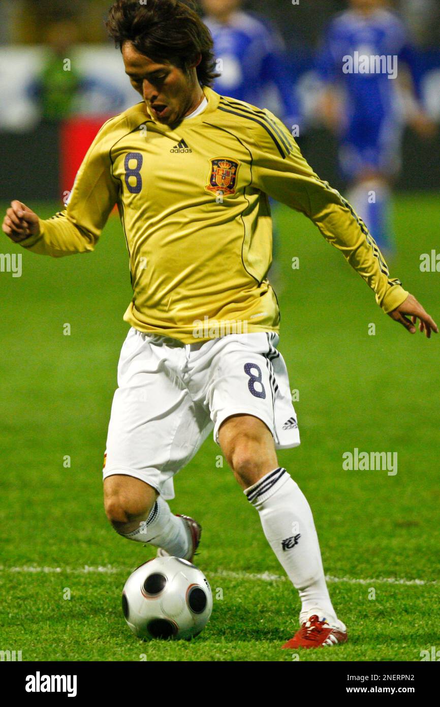 Spain's player David Silva during their World Cup group 5