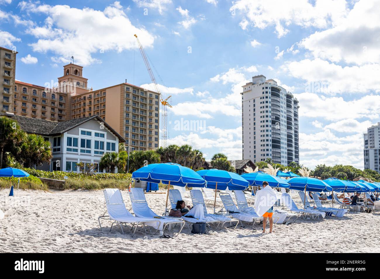 Naples, USA December 28, 2021 Vanderbilt beach in Florida southwest