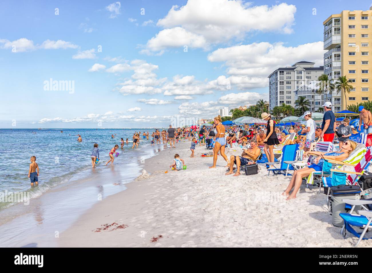 Naples, USA December 28, 2021 Vanderbilt beach in Florida southwest