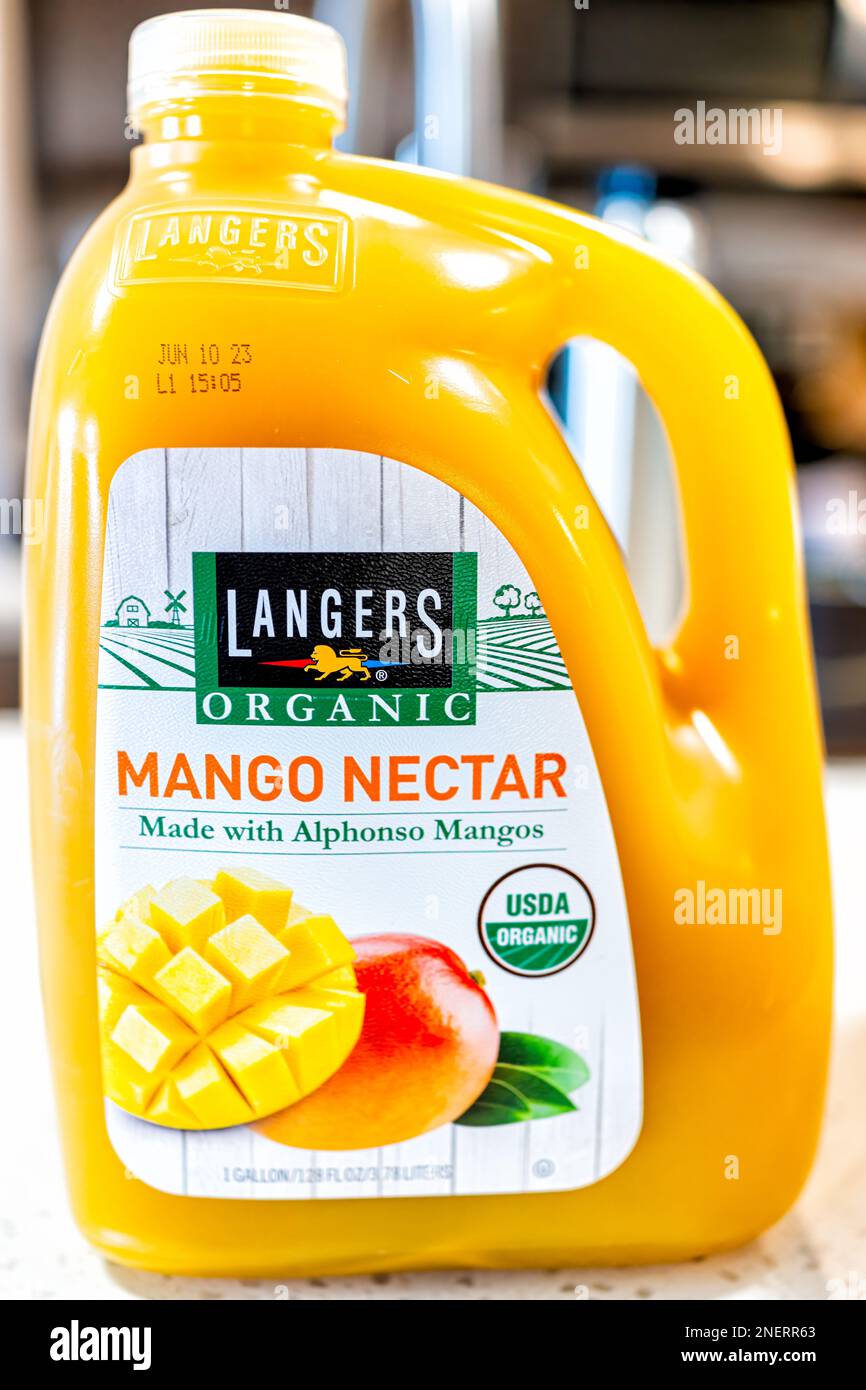 Naples, USA December 28, 2021 Costco Kirkland brand sign text label