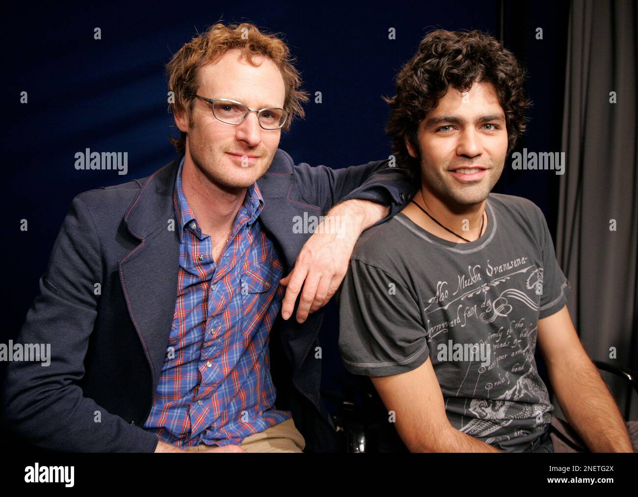 Actors Ari Gold, left, and Adrian Grenier pose for a portrait in New ...