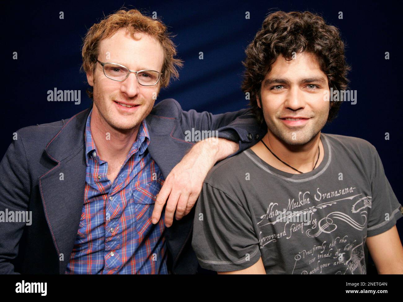 Actors Ari Gold, left, and Adrian Grenier pose for a portrait in New ...
