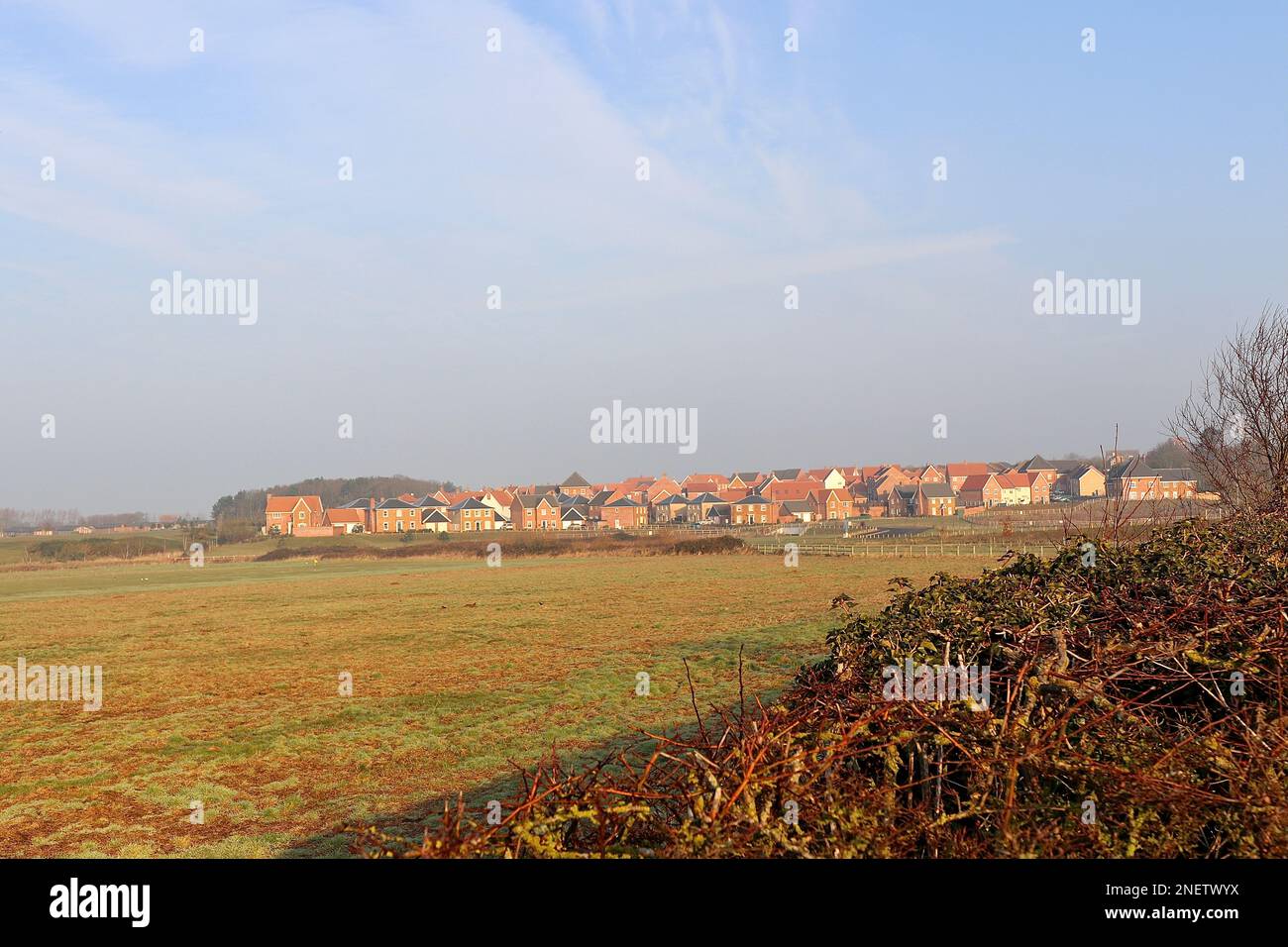 A new housing development on the outskirts of Hunstanton, eats into the