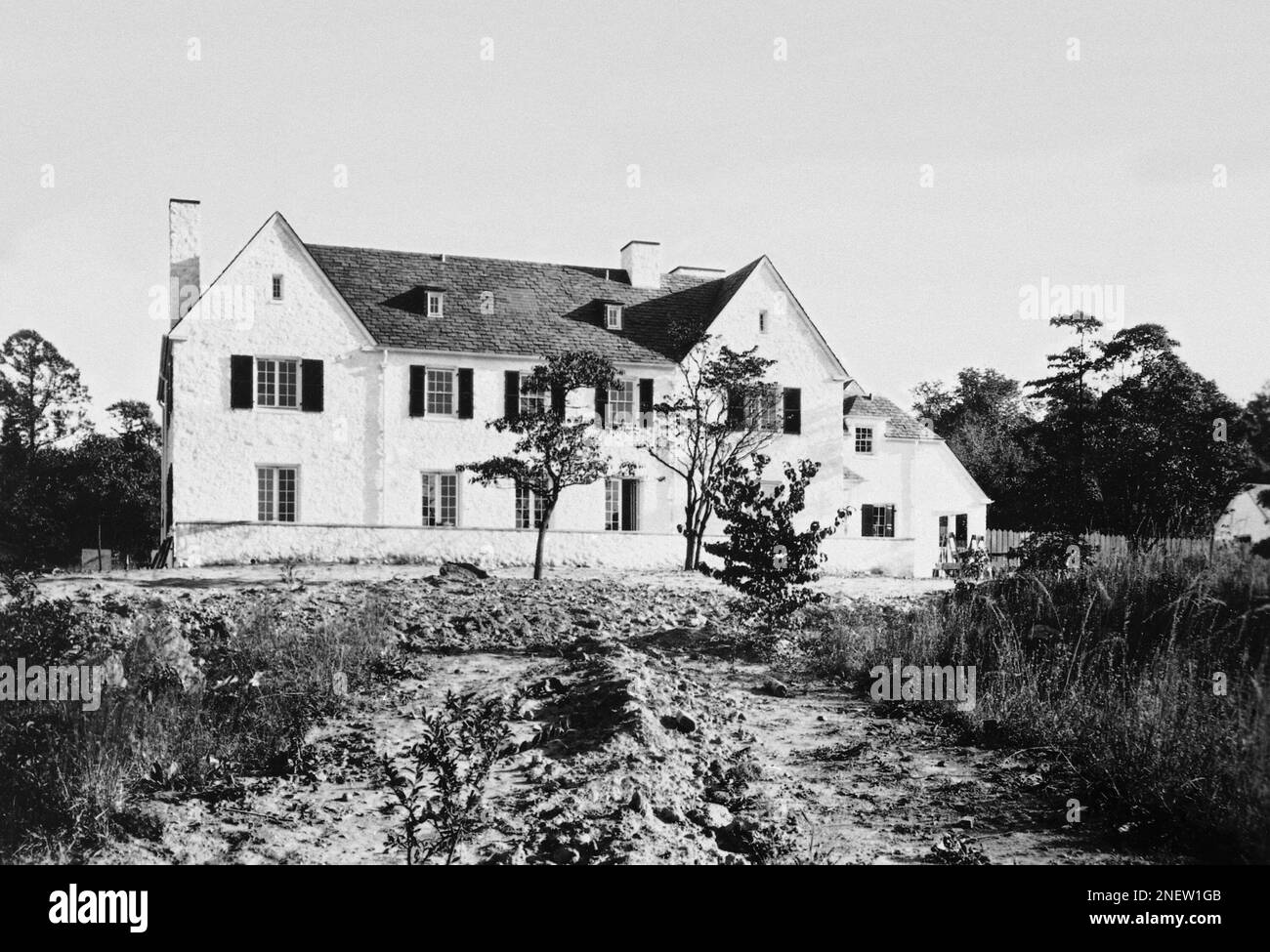 Undated file photo of the Charles and Anne Lindbergh home in Hopewell