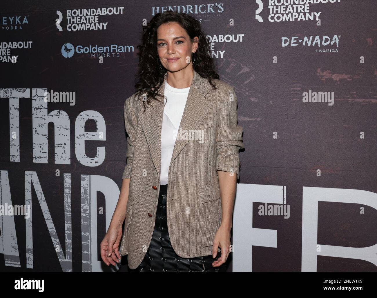 Katie Holmes attends "The Wanderers" Broadway opening at the Laura Pels ...