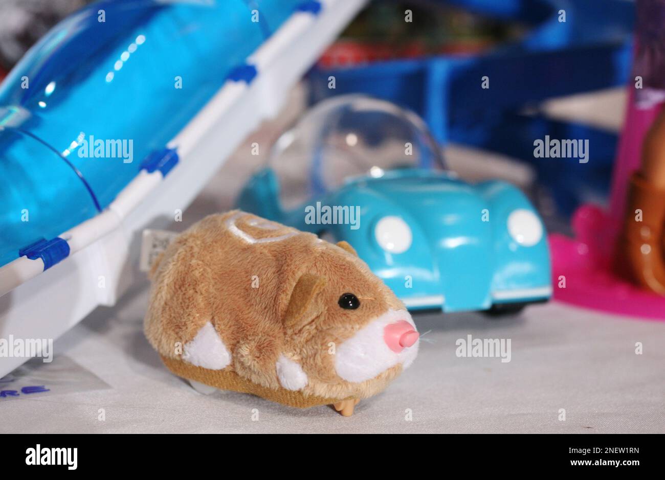 A hamster from Zhu Zhu Pets, by Cepia, is one of sixteen toys