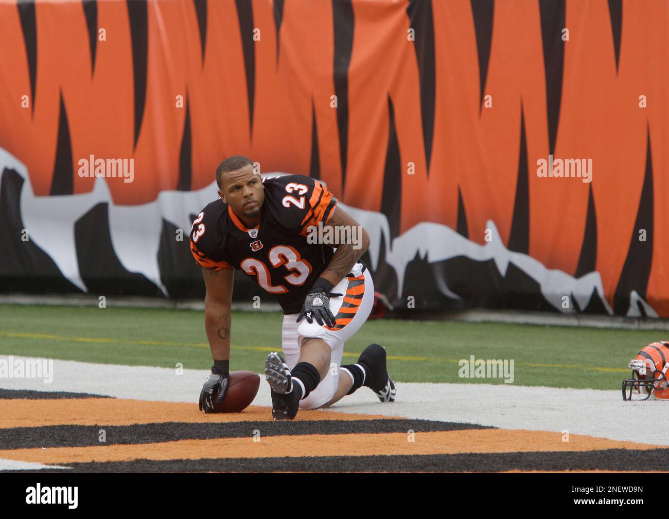 Cincinnati Bengals starting fullback Jeremi Johnson warms up prior to the  game against the Baltimore Ravens at M&T Bank Stadium in Baltimore on  October 11, 2009. UPI/Alexis C. Glenn Stock Photo - Alamy