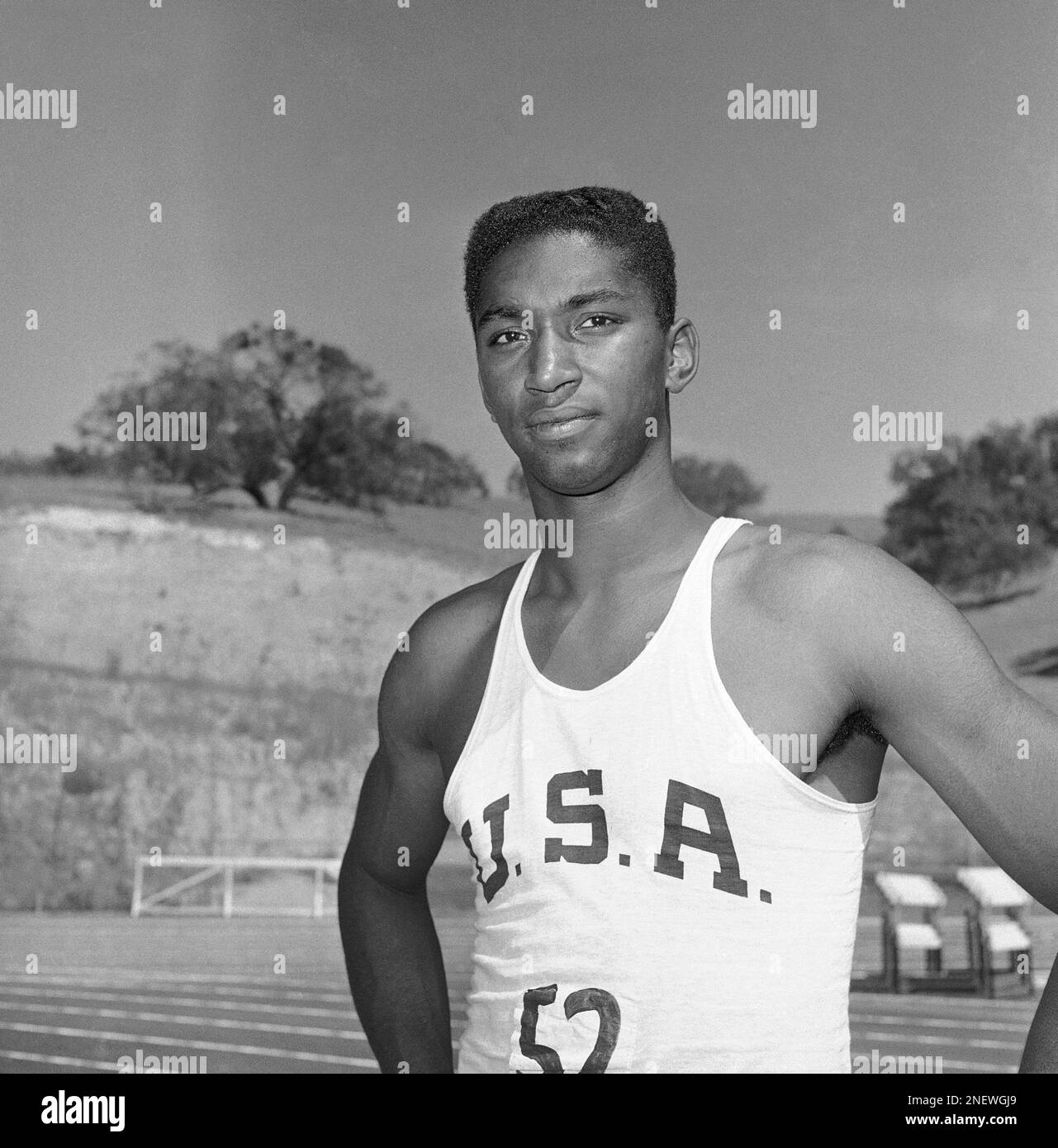 John Thomas, high jumper Cambridge, Mass. on August, 1, 1960. (AP Photo