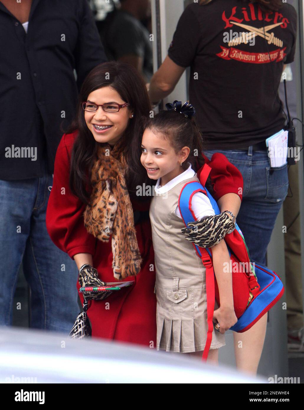 America Ferrera on the set of Ugly Betty in Soho New York on September 23,  2009. (AP Photo/Donald Traill Stock Photo - Alamy