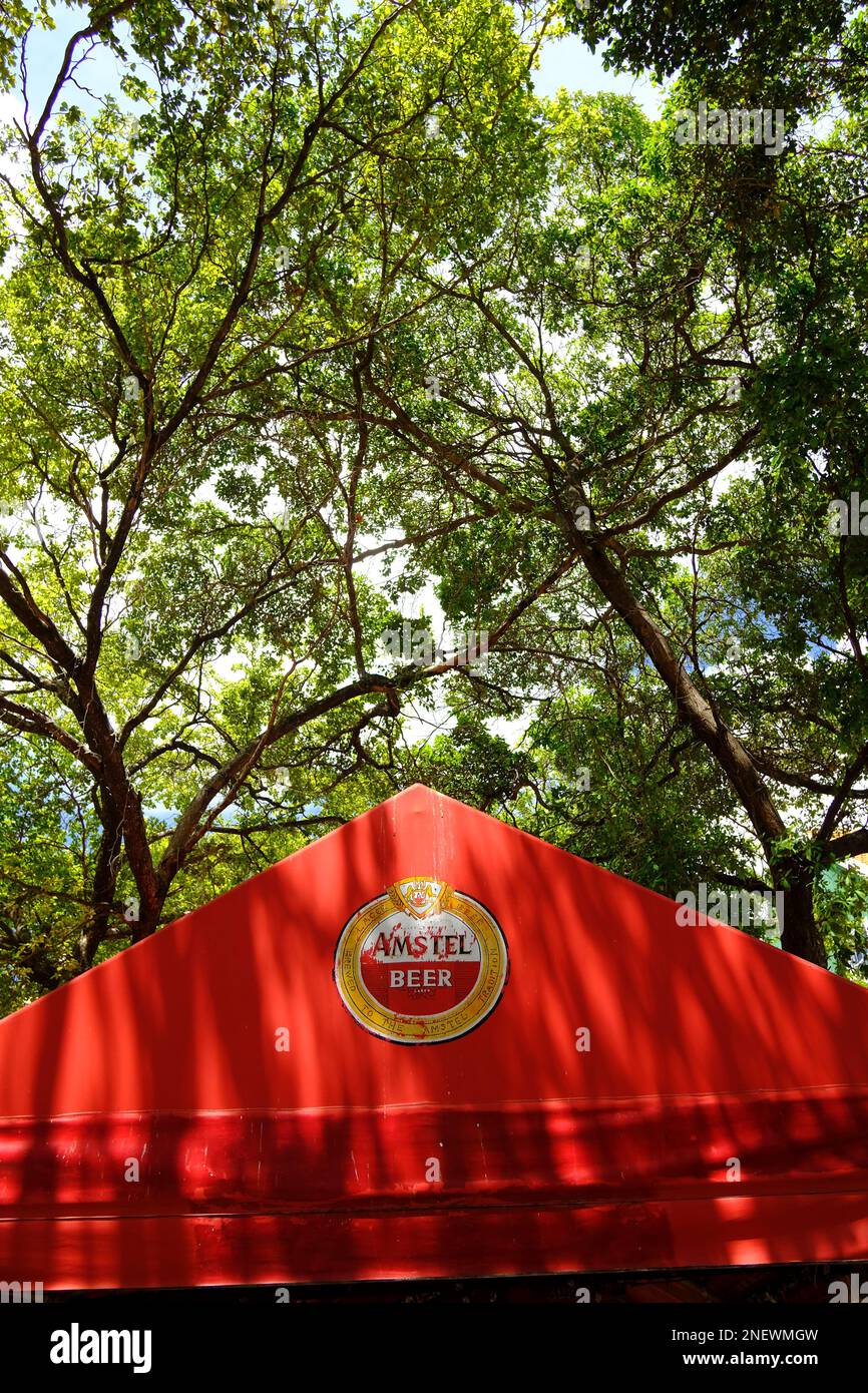 Amstel beer tent Stock Photo
