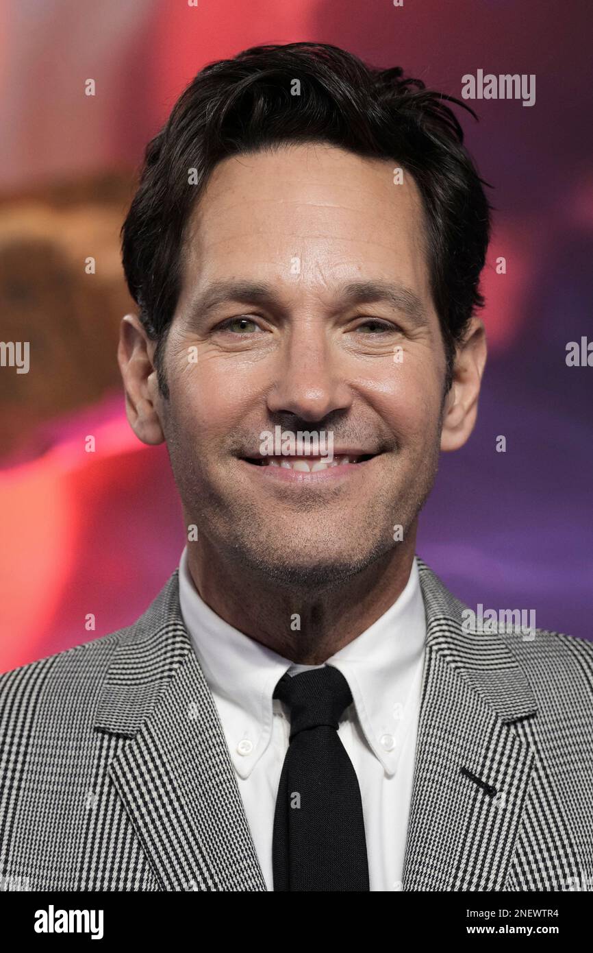 Paul Rudd poses for photographers upon arrival for the premiere of 'Ant ...