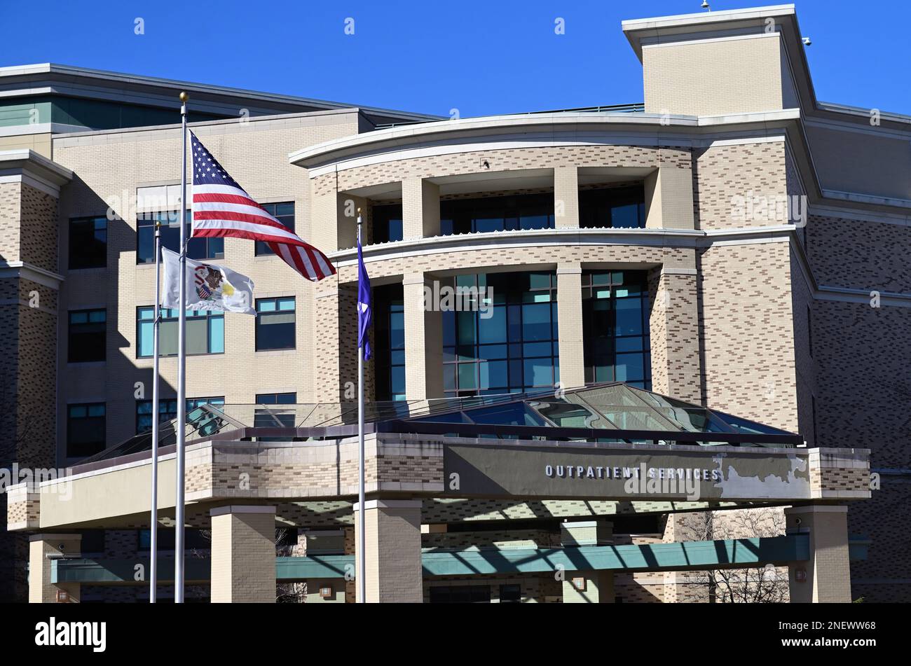 Winfield, Illinois, USA. Outpatient Services Building at Northwestern
