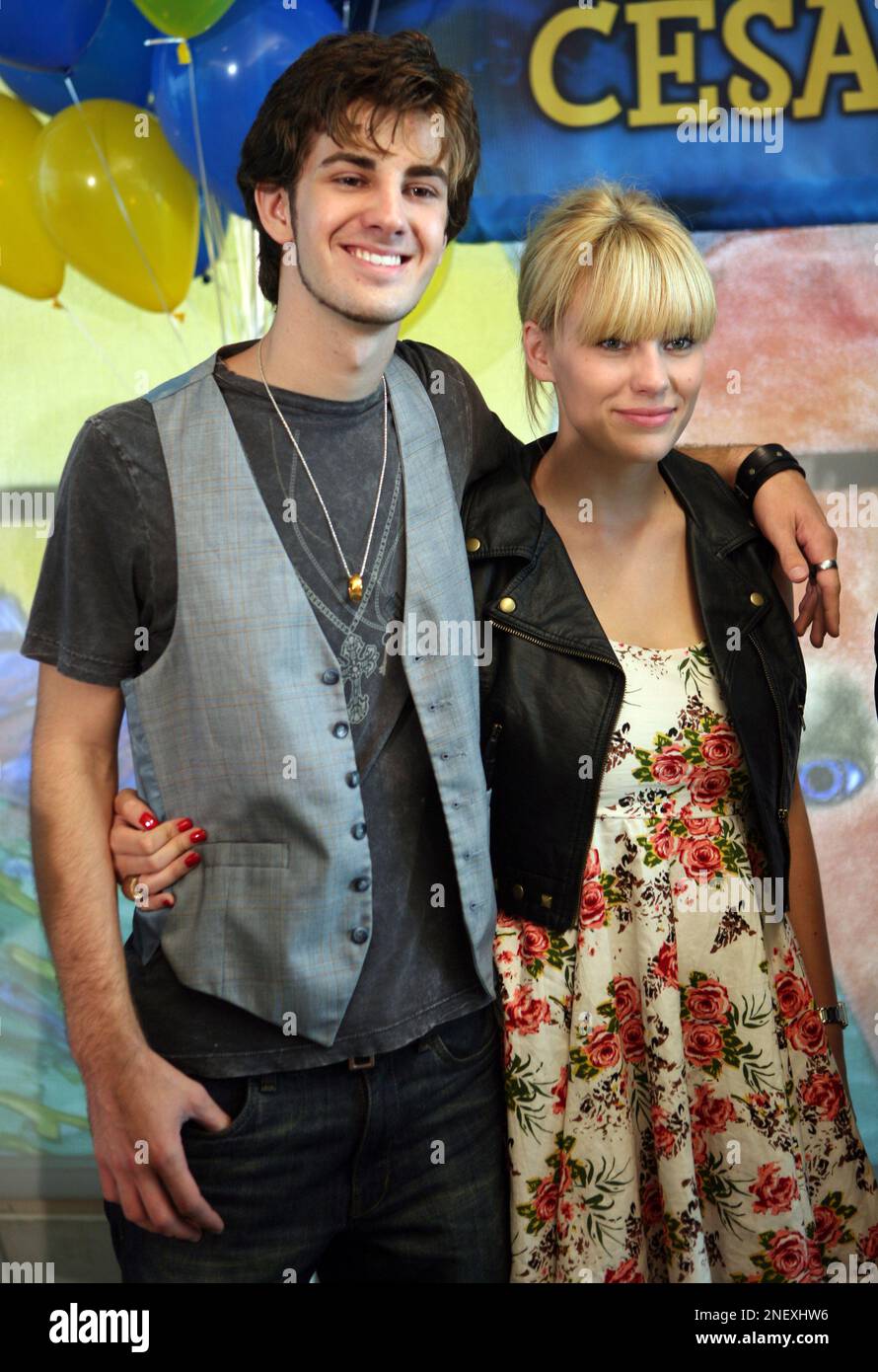 Cast members from the television movie Scooby-Doo, Nick Palatas and Kate Melton attend a 40th brithday celebration for cartoon character Scooby-Doo and host of 'Dog Cesar Millan, not seen in
