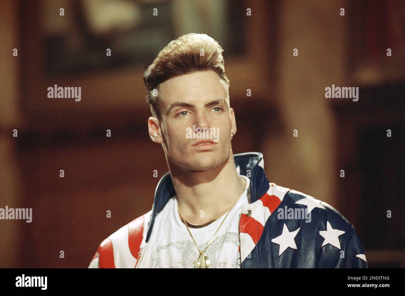 Rap singer Vanilla Ice in 1991. (AP Photo Stock Photo - Alamy