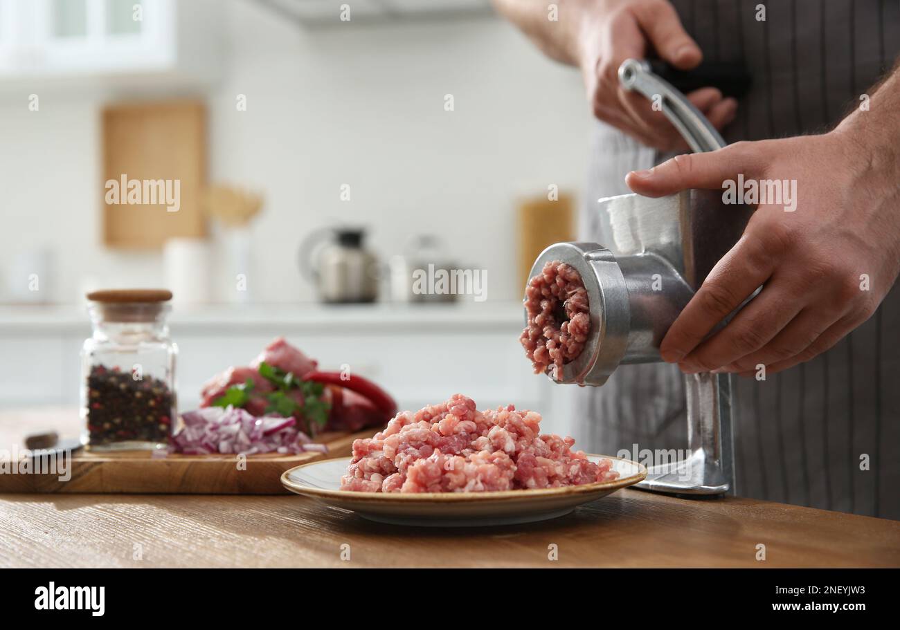Hand meat grinder hi-res stock photography and images - Alamy