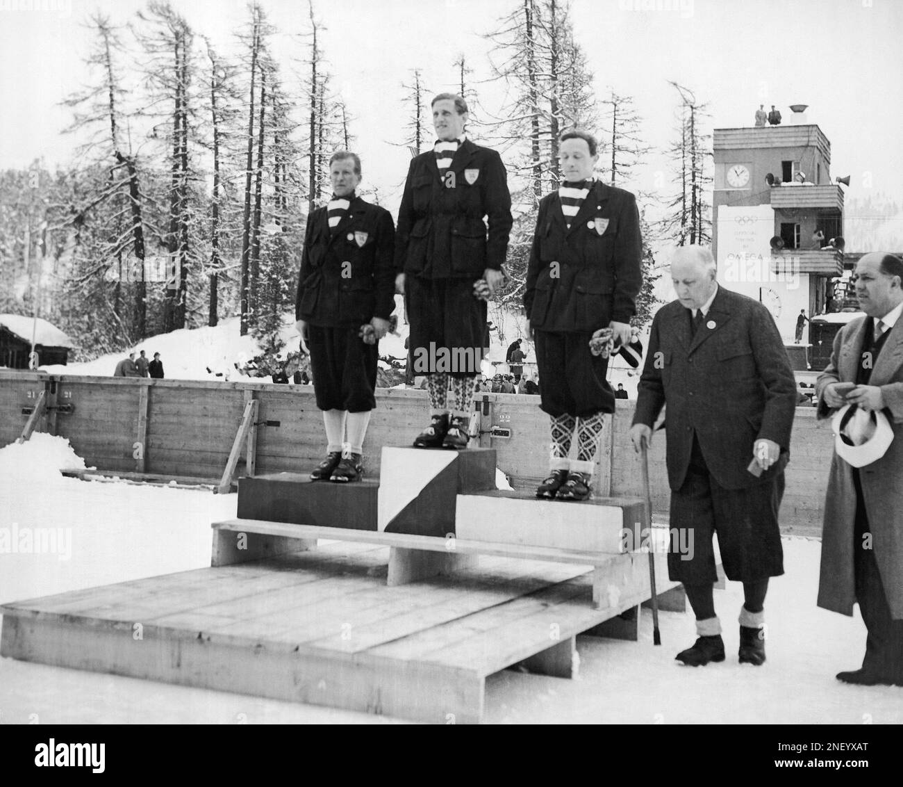 The three Norwegians who won the first three places in the Olympic ...