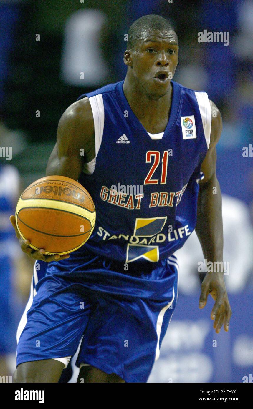 Great Britain's Nick runs with the ball during the Game On at