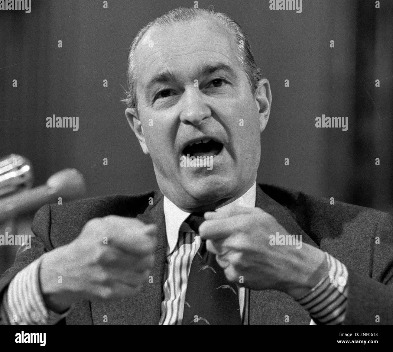 Former CIA Director Richard Helms Testifies Before The Senate Select 