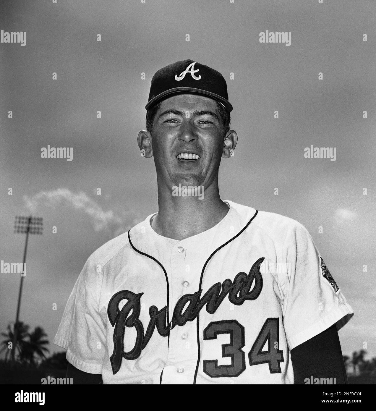 Shown in photo are head and shoulder shots of Atlanta Braves pitcher