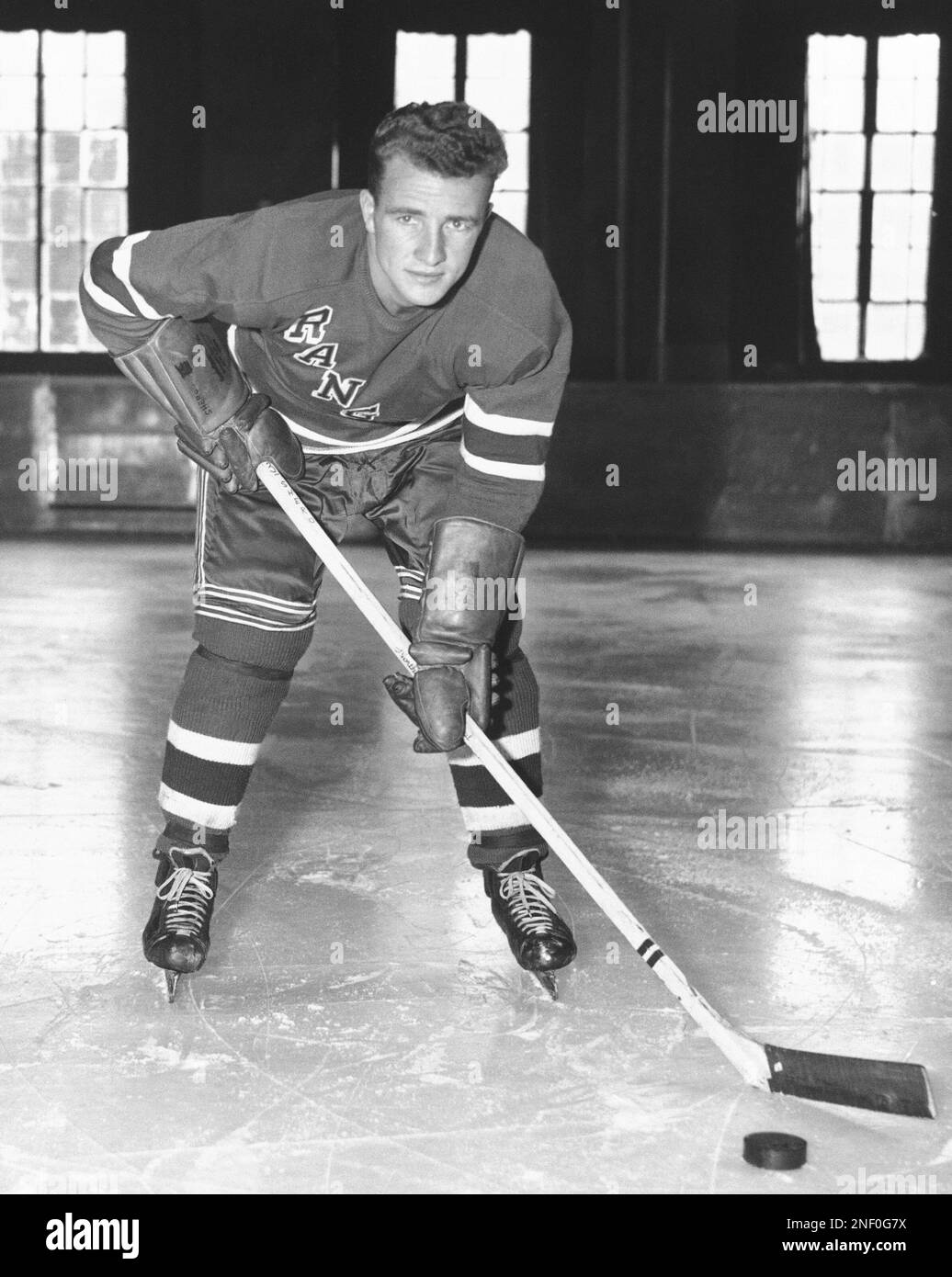 Fred Shero of the New York Rangers is shown,1948. (AP Photo Stock Photo