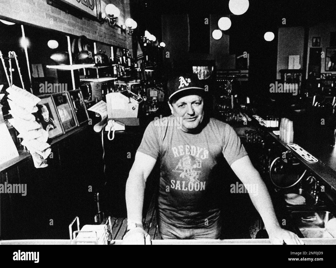 Bill Reedy, shown in this 1985 photo in the bar he owns near Tiger