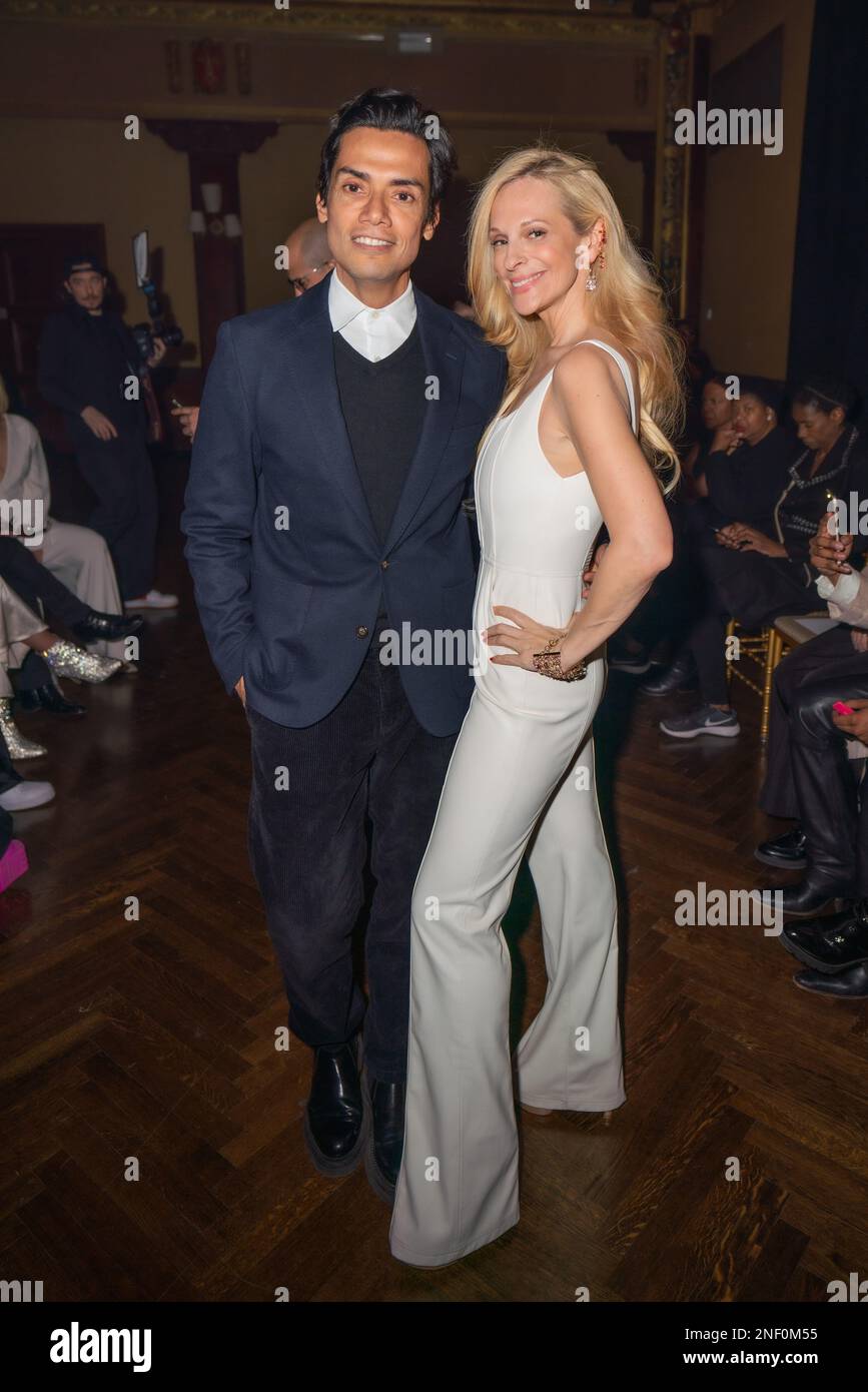 Omar Hernandez and Consuelo Vanderbilt Cosin attend the Frederick Anderson NYFW AW23 Runway Show at Prince George Ballroom in New York, NY on February 15, 2023. (Photo by David Warren /Sipa? USA) Credit: Sipa USA/Alamy Live News Stock Photo