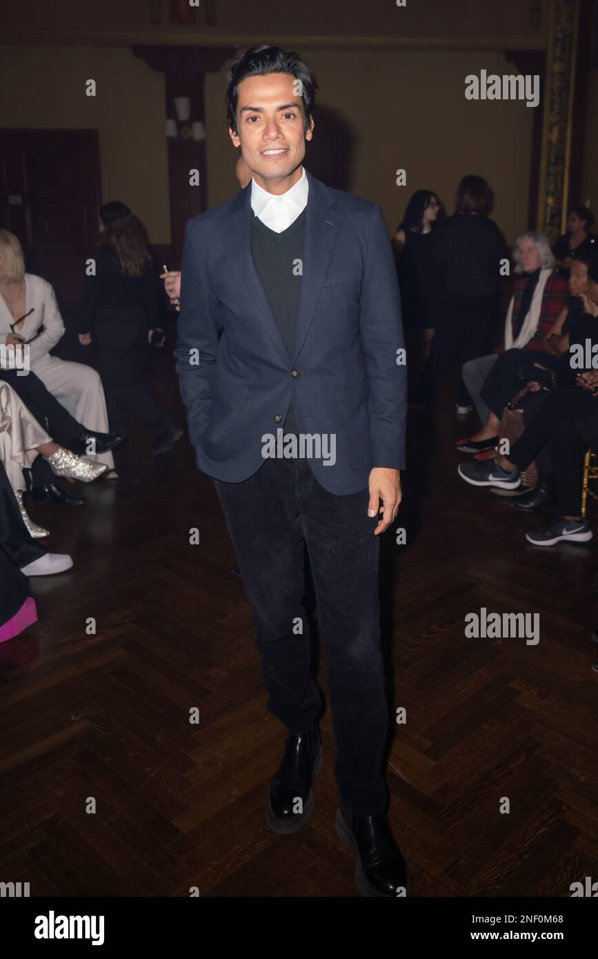 Omar Hernandez attends the Frederick Anderson NYFW AW23 Runway Show at Prince George Ballroom in New York, NY on February 15, 2023. (Photo by David Warren /Sipa? USA) Credit: Sipa USA/Alamy Live News Stock Photo