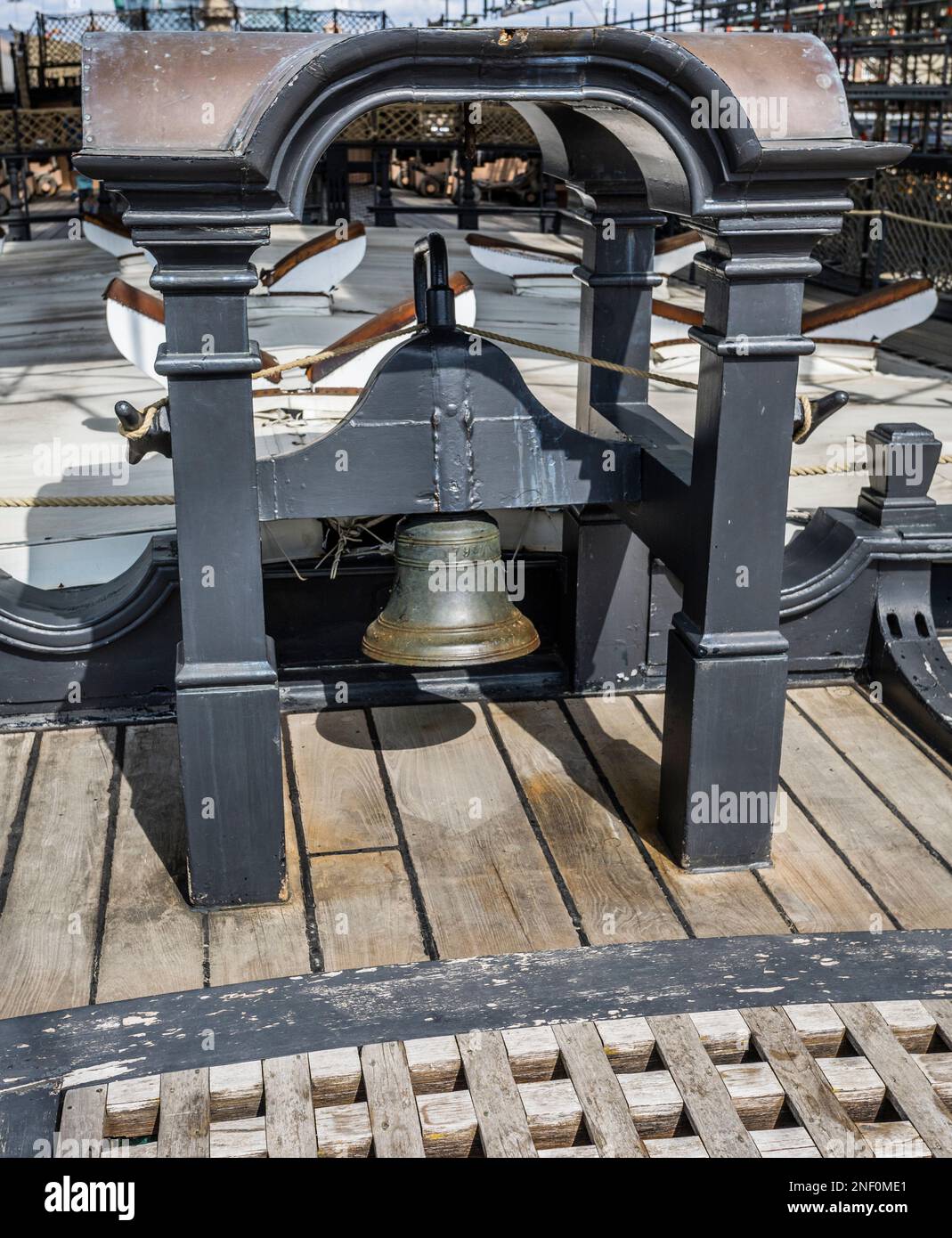 ship's bell of museum ship HMS Victory, Portsmouth Historic Dockyard