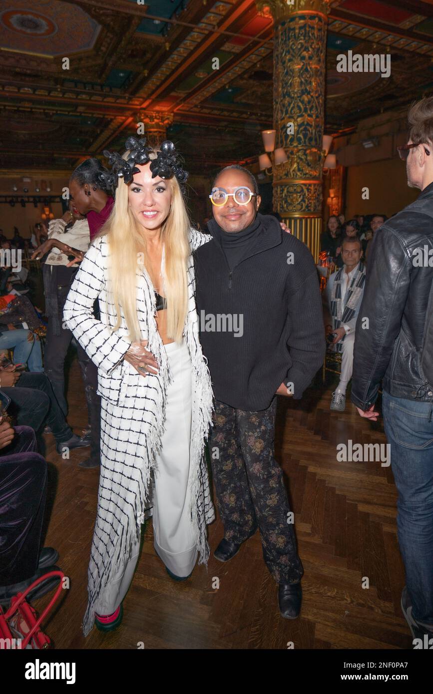 Luciana Pampalone and Steven Rice attend the Frederick Anderson NYFW ...