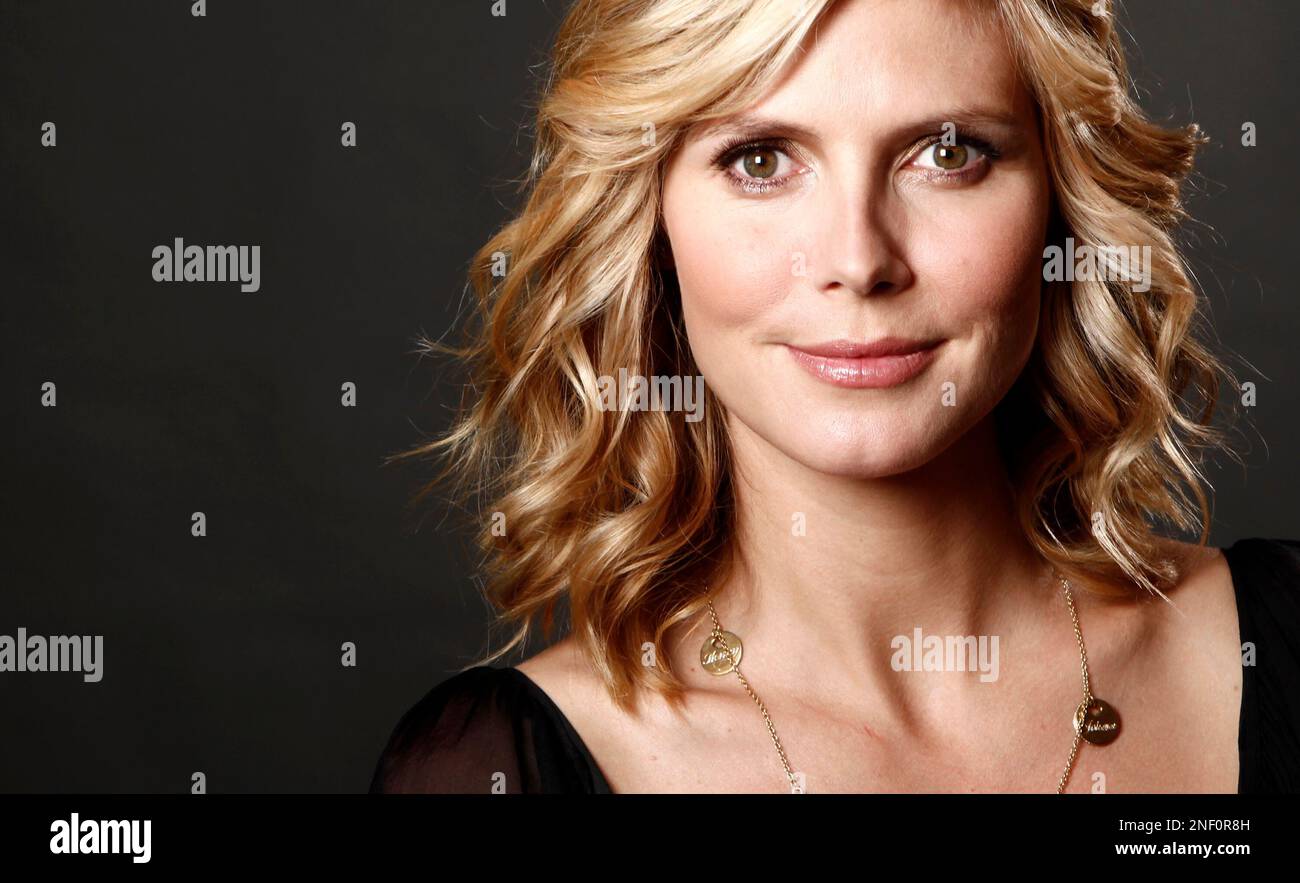 Model and television personality Heidi Klum poses for a portrait while(01)