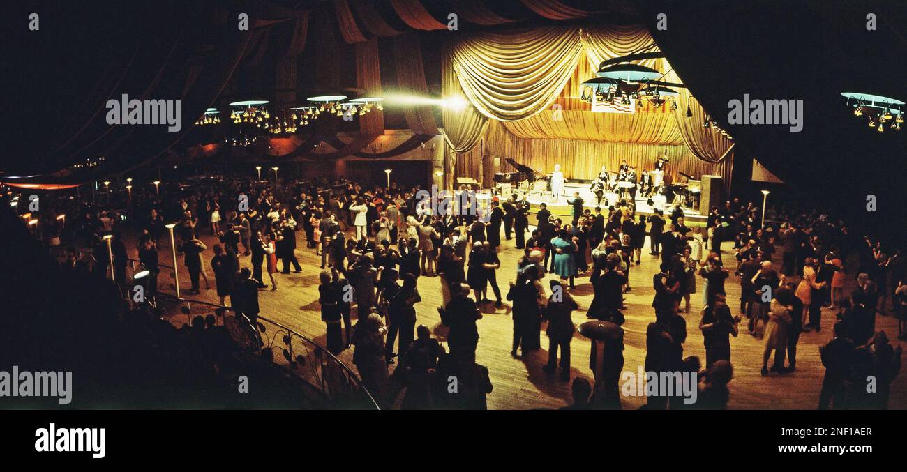The dance floor of Roseland Dance Hall in New York shown in 1971. (AP