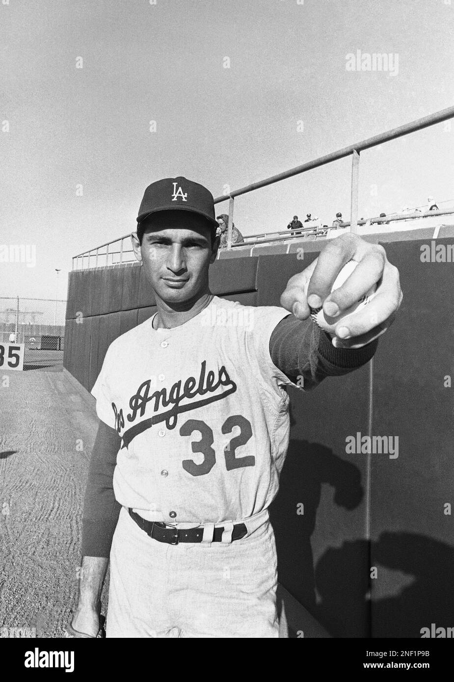 Los Angeles Dodgers Sandy Koufax at Candlestick Park in San