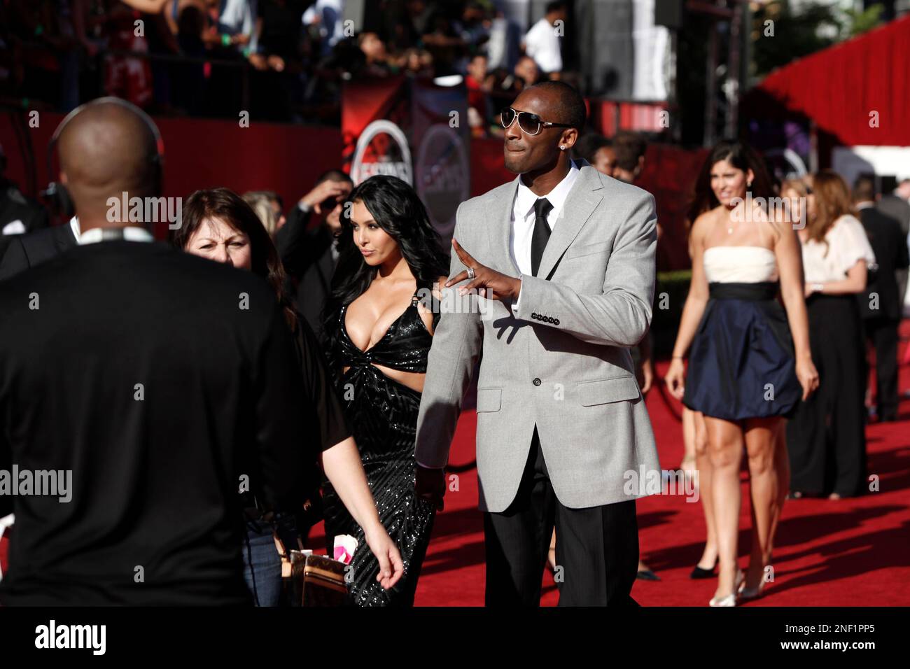 Kobe Bryant and Vanessa Bryant arrive at the ESPY Awards on Wednesday
