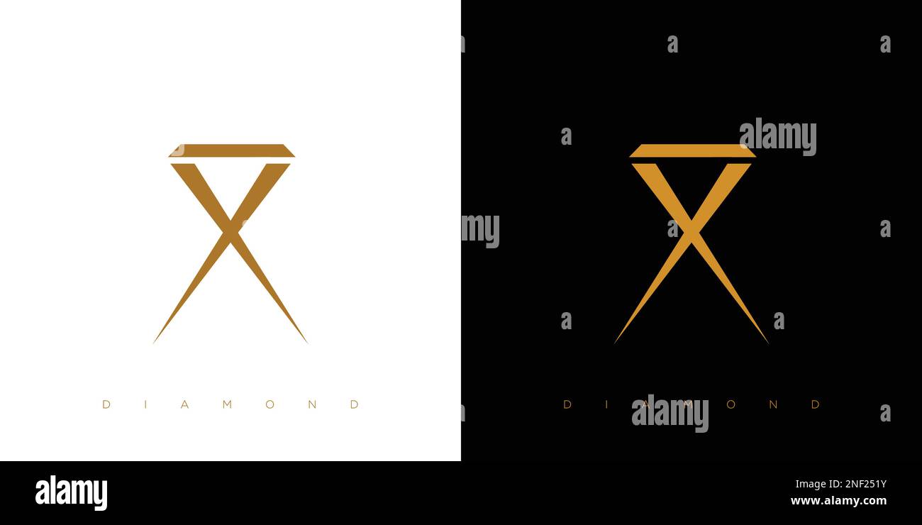 Luxury and modern diamond logo icon design 2 Stock Vector